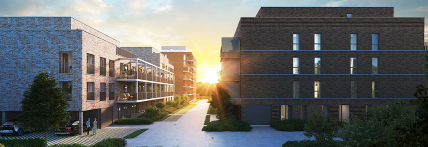 Omgeving van duurzaam vastgoedproject Jardin G. in Gent